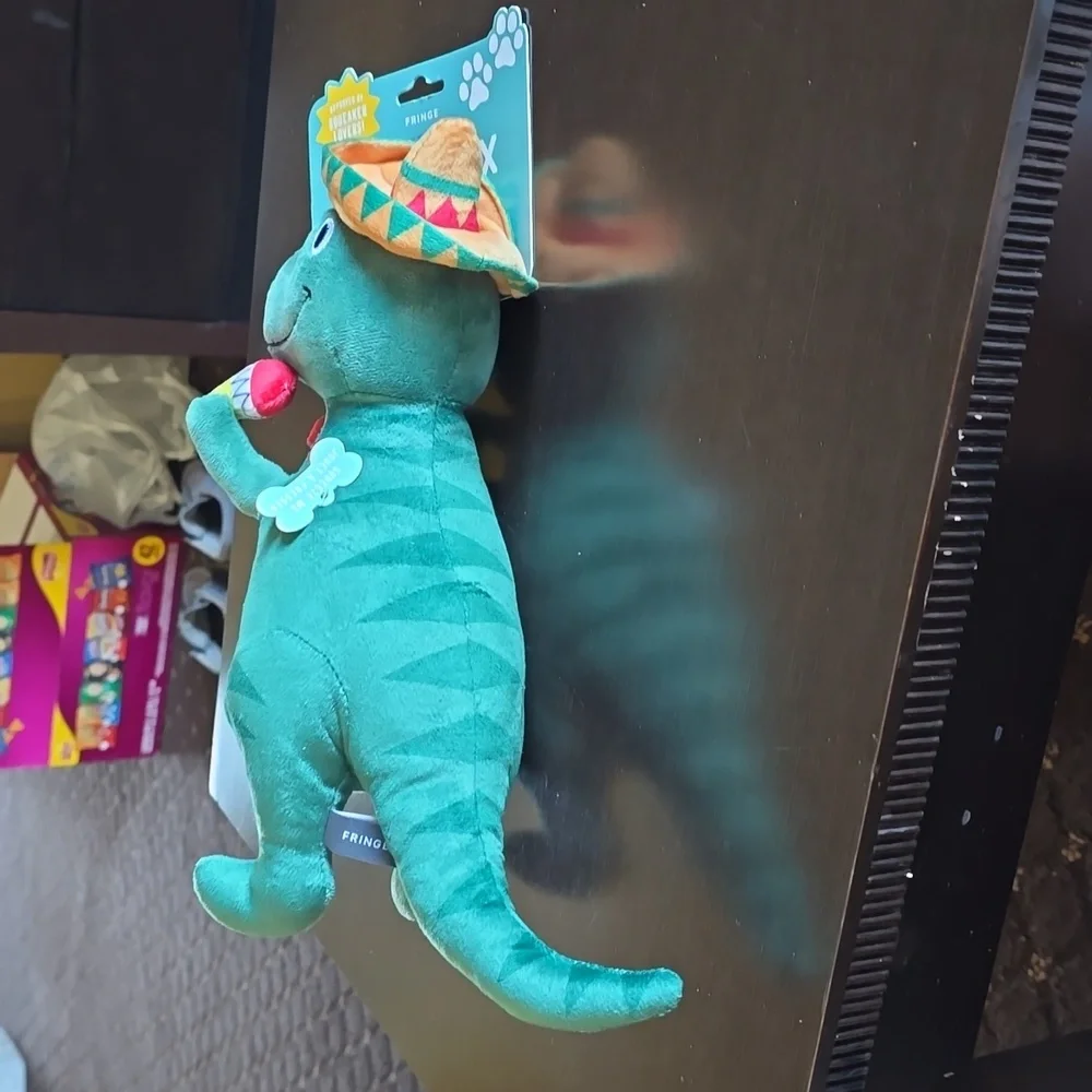 Fringe T-Rex Dog Toy‎ NWT